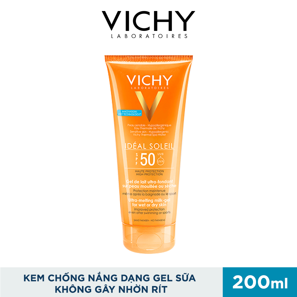 Kem Chống Nắng Toàn Thân Dạng Gel Sữa Không Gây Nhờn Rít SPF 50+++ Chống Tia UVA + UVB 200ml