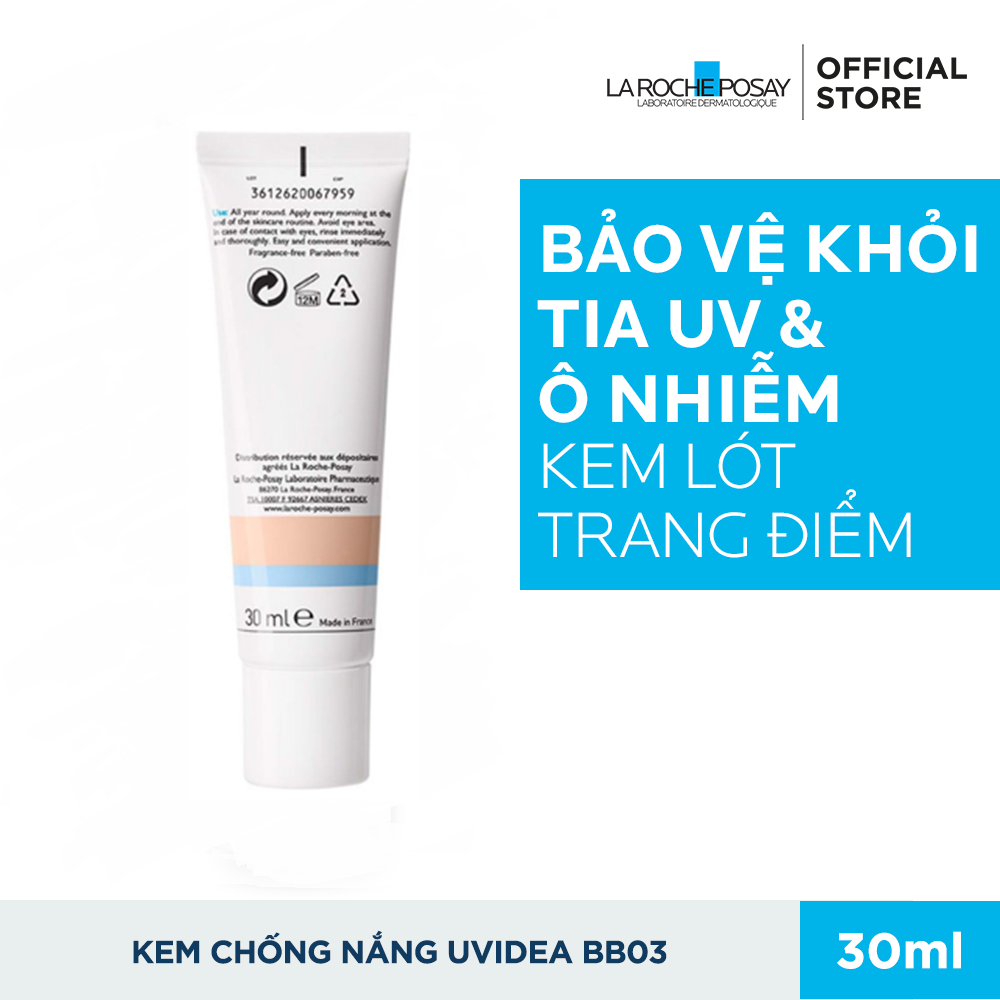 Kem chống nắng BB La Roche Posay SPF 50+ PA++++ 30ml (màu 03)