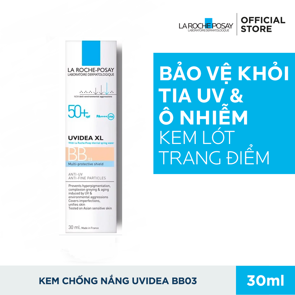 Kem chống nắng BB La Roche Posay SPF 50+ PA++++ 30ml (màu 03)