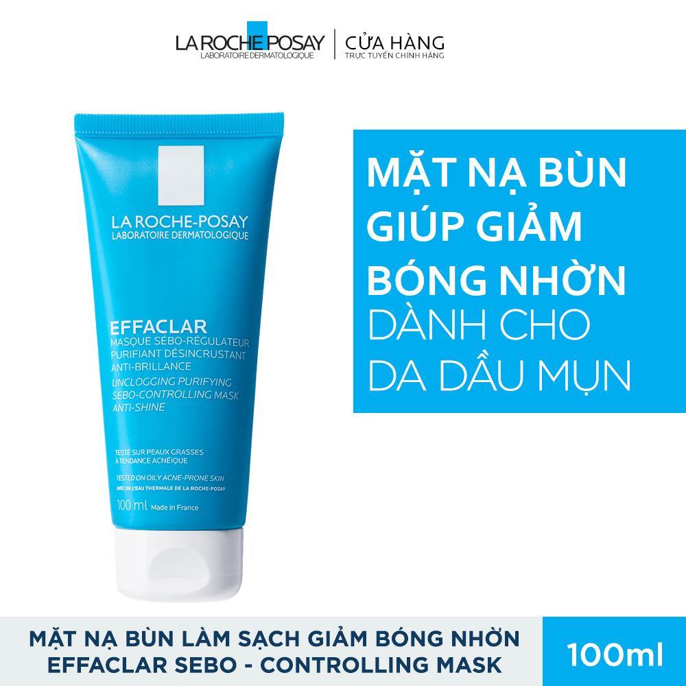Mặt nạ bùn cho da dầu mụn Effaclar Sebo Mask 100ml