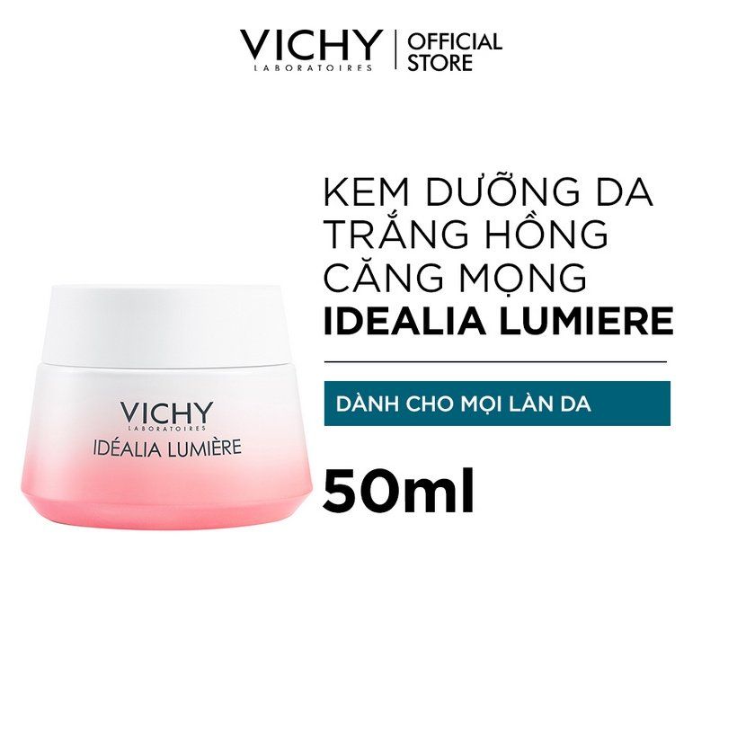 Kem Dưỡng Da Trắng Hồng Căng Mọng Dùng Cho Ban Ngày Vichy Idealia Lumiere Cream 50ml