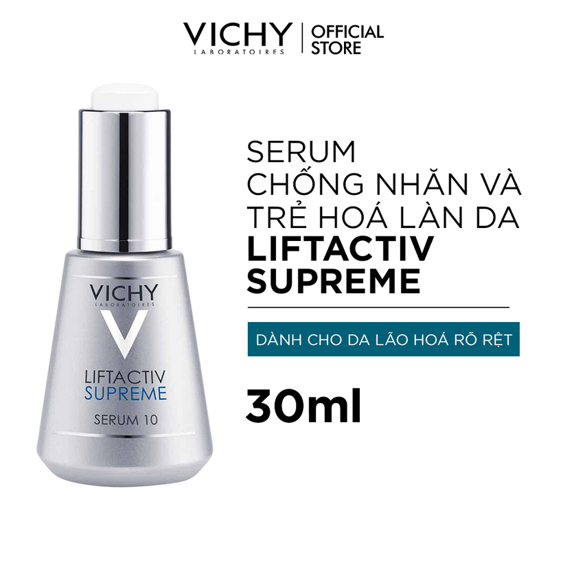 Dưỡng Chất Dưỡng Da Giúp Ngăn Ngừa 10 Dấu Hiệu Lão Hóa & Làm Săn Chắc Làn Da Vichy LiftActiv Supreme Serum 30ml