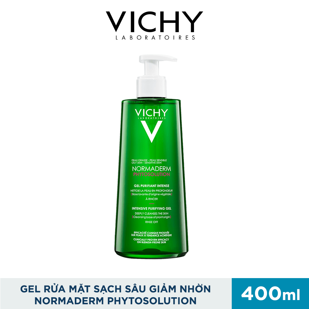 Sữa Rửa Mặt Dạng Gel Vichy Normaderm Phytosolution Intensive Purifying Gel 400ml