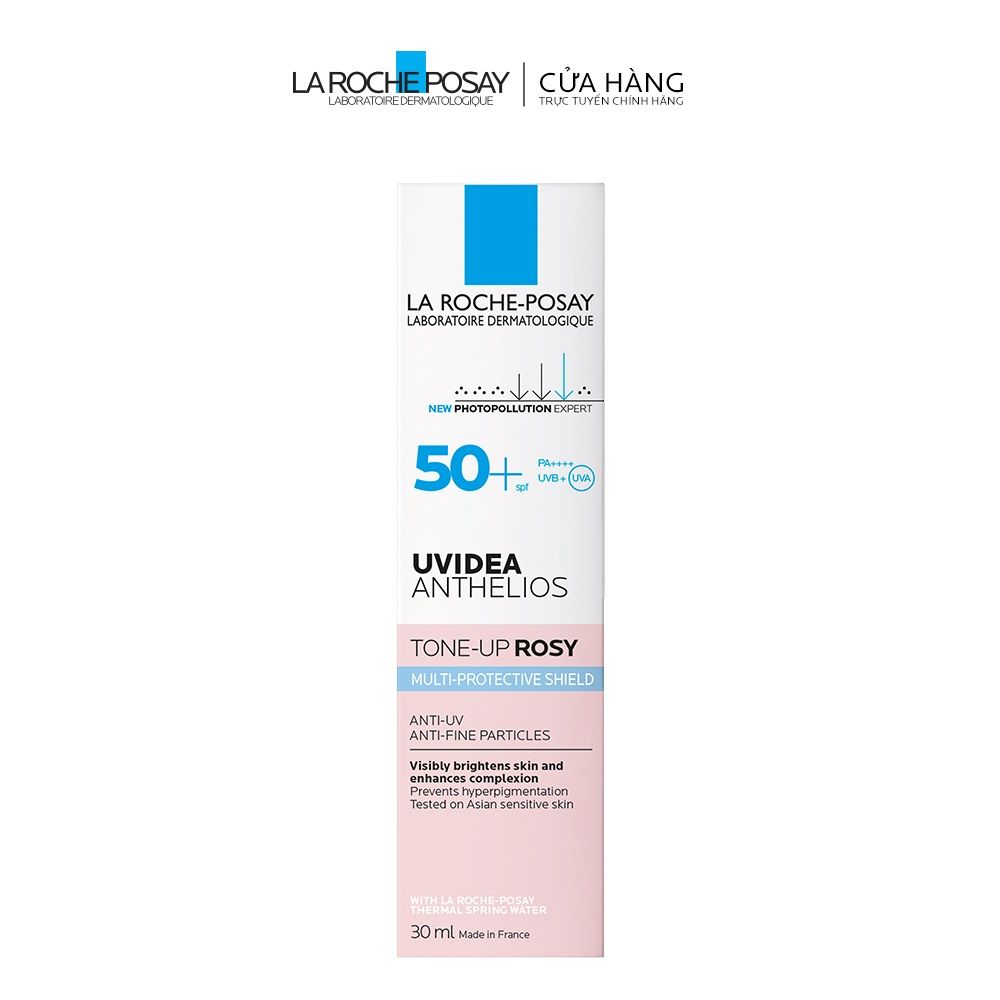Kem chống nắng làm sáng và cải thiện sắc tố da Uvidea Tone up Rose SPF50+ 30ml