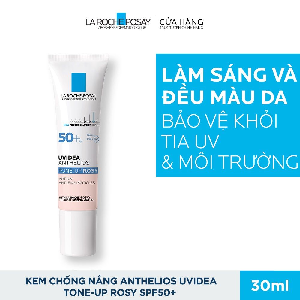 Kem chống nắng làm sáng và cải thiện sắc tố da Uvidea Tone up Rose SPF50+ 30ml