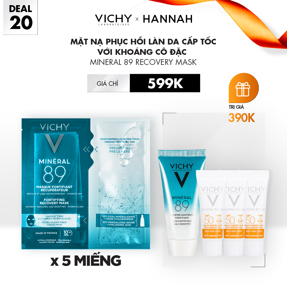 DEAL 20_MẶT NẠ PHỤC HỒI LÀN DA CẤP TỐC VỚI KHOÁNG CÔ ĐẶC MINERAL 89 RECOVERY MASK