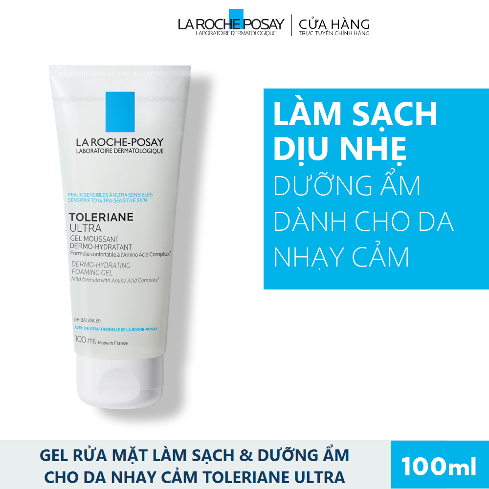 Gel rữa mặt dưỡng ẩm cho da nhạy cảm Toleriane Ultra 100ml