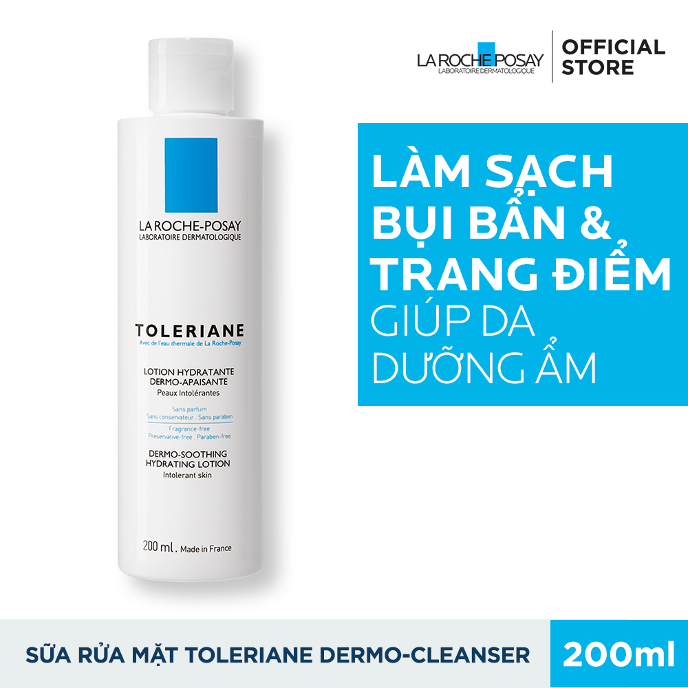 Sữa rửa mặt & tẩy trang cho da rất nhạy cảm Toleriane Dermo 200ml