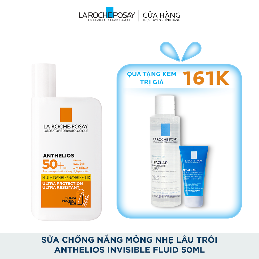 SỮA CHỐNG NẮNG MỎNG NHẸ LÂU TRÔI ANTHELIOS INVISIBLE FLUID 50ML