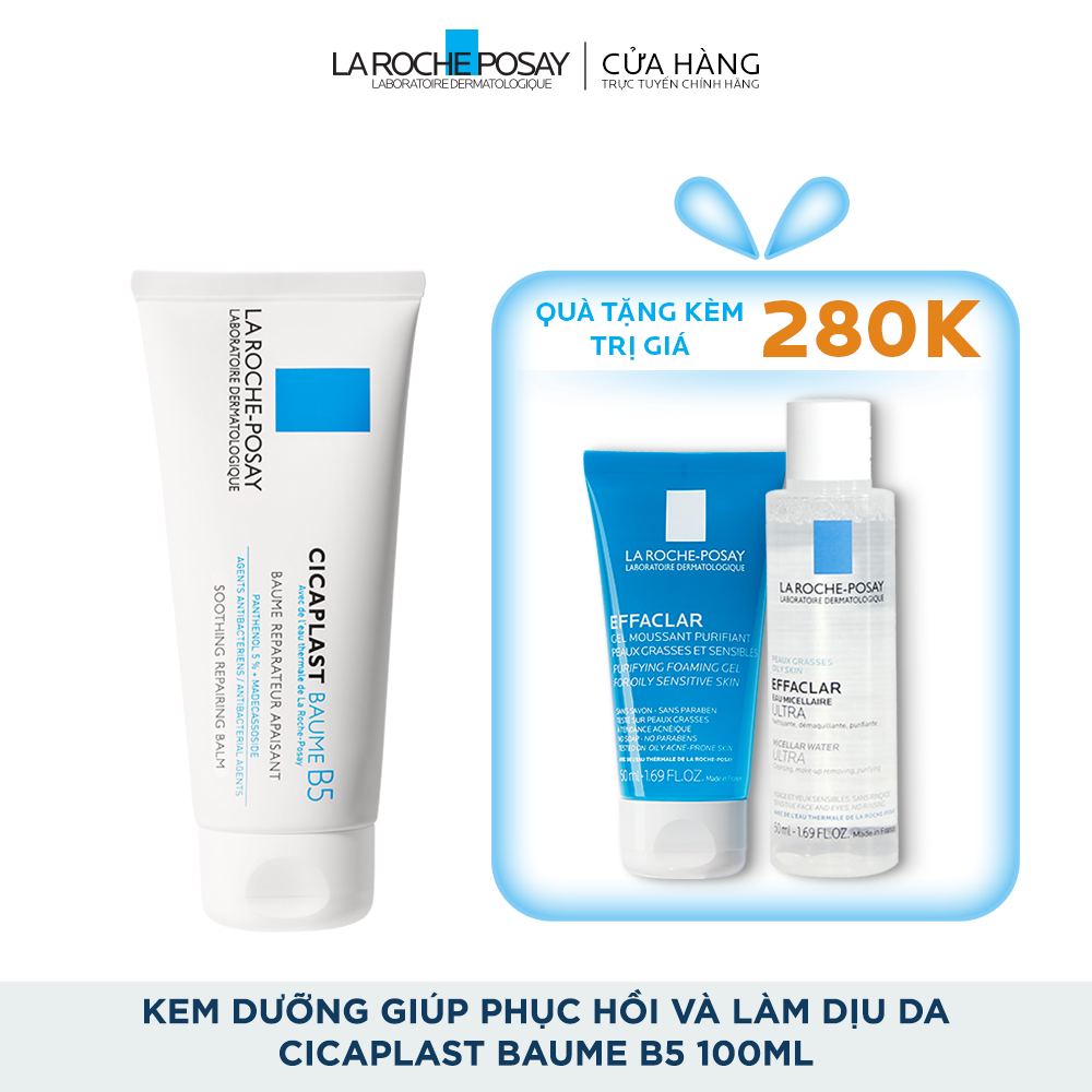 KEM DƯỠNG GIÚP PHỤC HỒI VÀ LÀM DỊU DA CICAPLAST BAUME B5 100ML