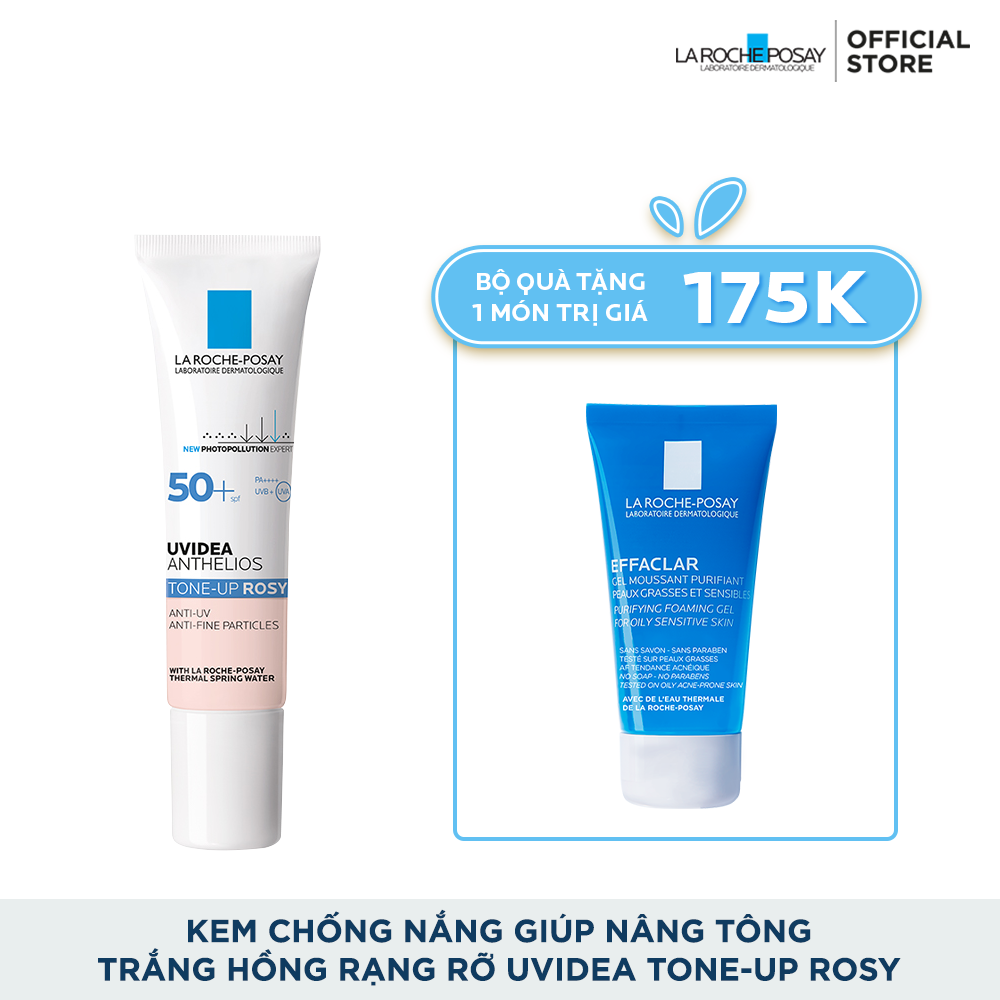 KEM CHỐNG NẮNG GIÚP NÂNG TÔNG TRẮNG HỒNG RẠNG RỠ UVIDEA TONE UP ROSY