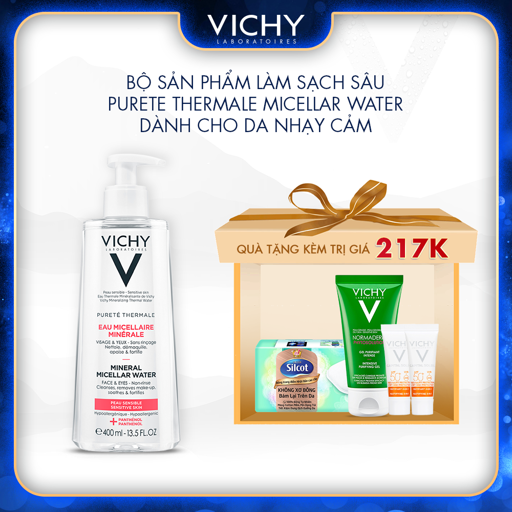 BỘ SẢN PHẨM LÀM SẠCH SÂU PURETE THERMALE MICELLAR WATER DÀNH CHO DA NHẠY CẢM