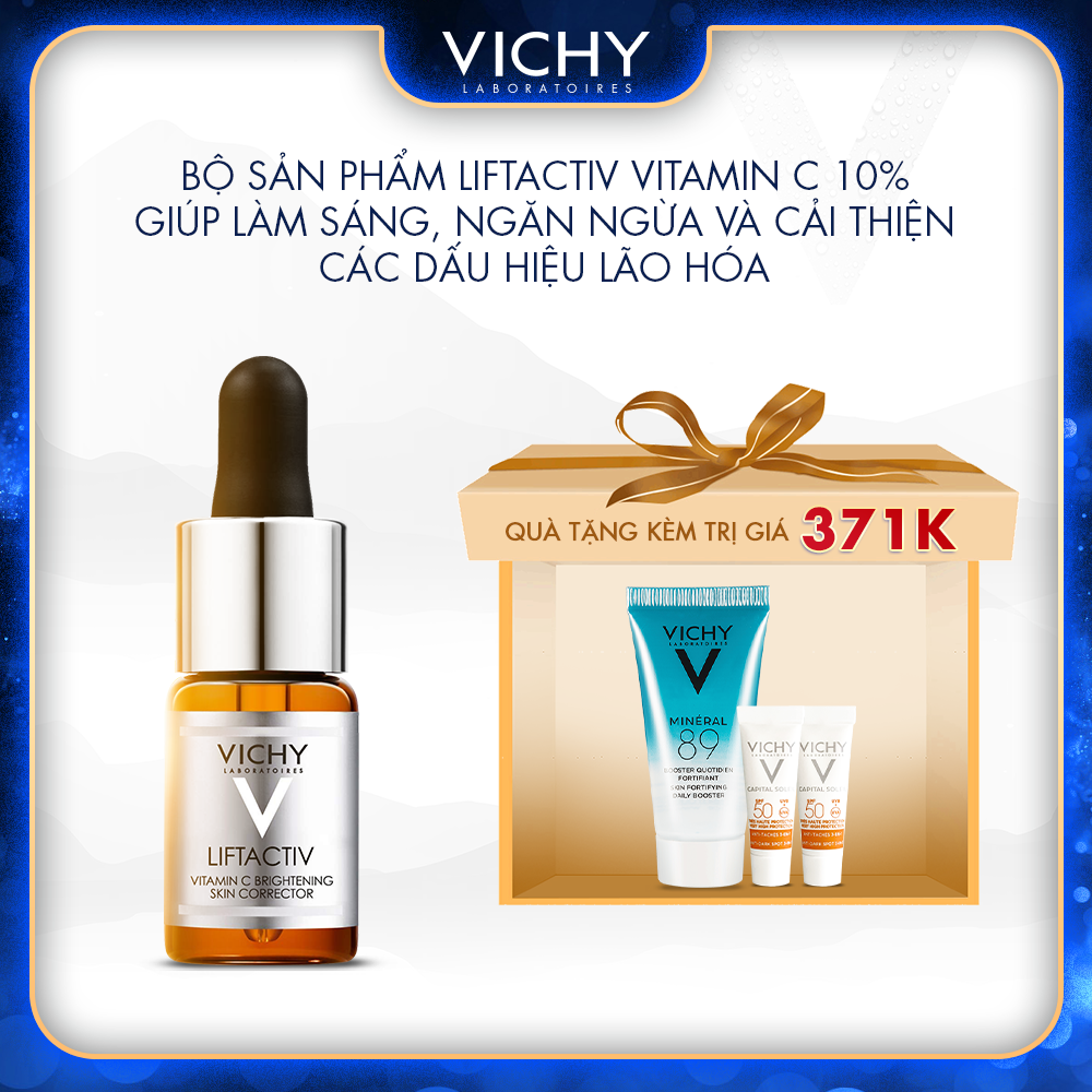 BỘ SẢN PHẨM LIFTACTIV VITAMIN C 15% GIÚP LÀM SÁNG, NGĂN NGỪA VÀ CẢI THIỆN CÁC DẤU HIỆU LÃO HÓA