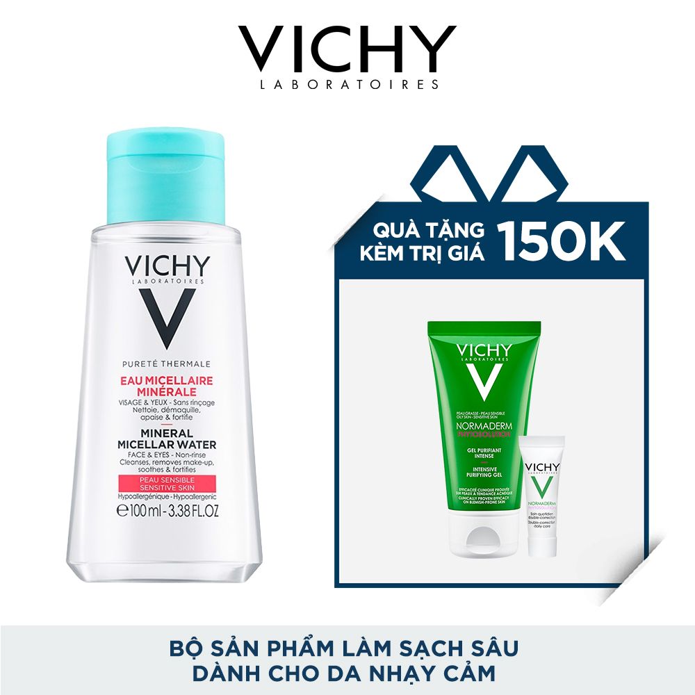 BỘ SẢN PHẨM LÀM SẠCH SÂU PURETE THERMALE MICELLAR WATER DÀNH CHO DA NHẠY CẢM 100ML