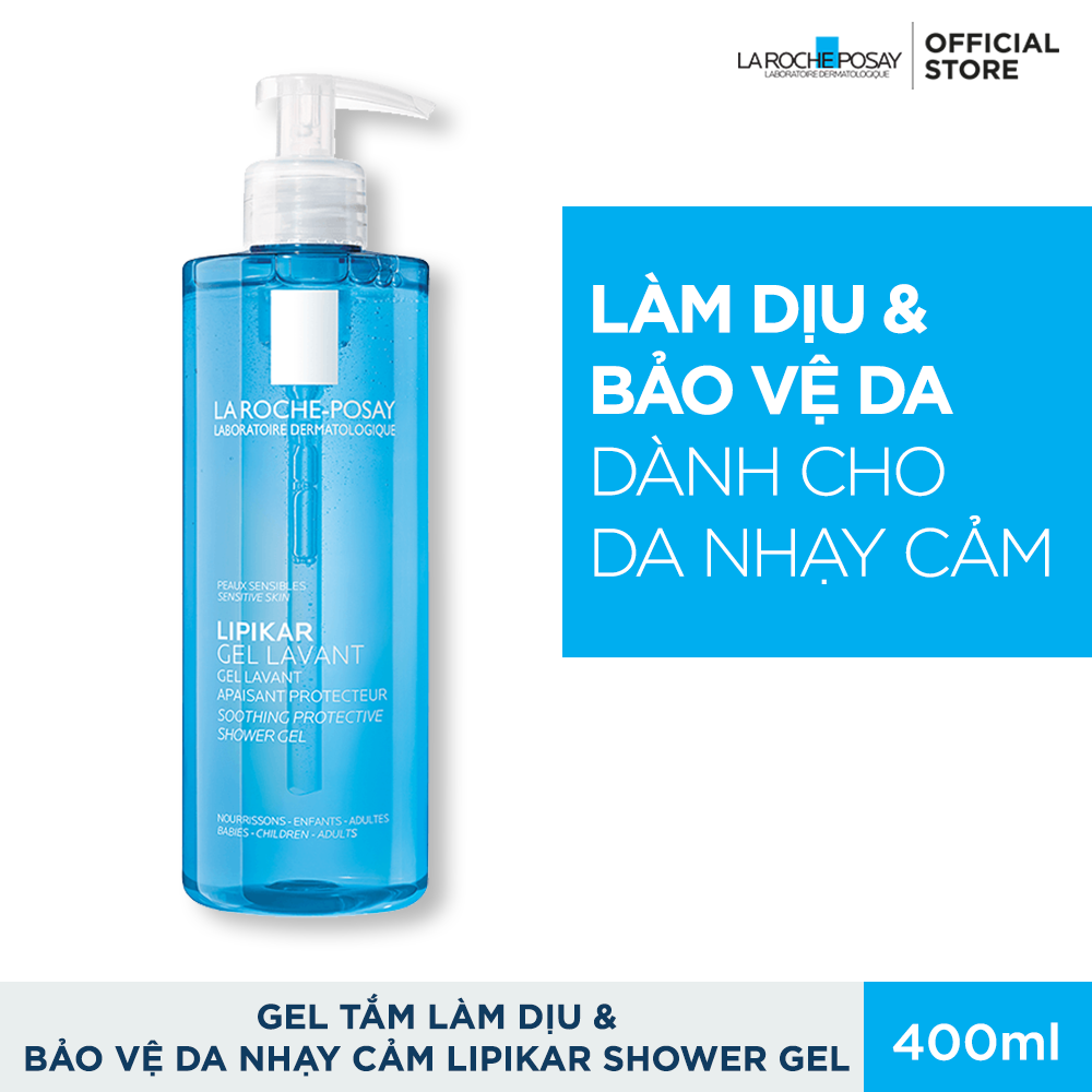 Gel tắm làm sạch làm dịu và bảo vệ da nhạy cảm La Roche Posay Lipikar Shower Gel 400ml