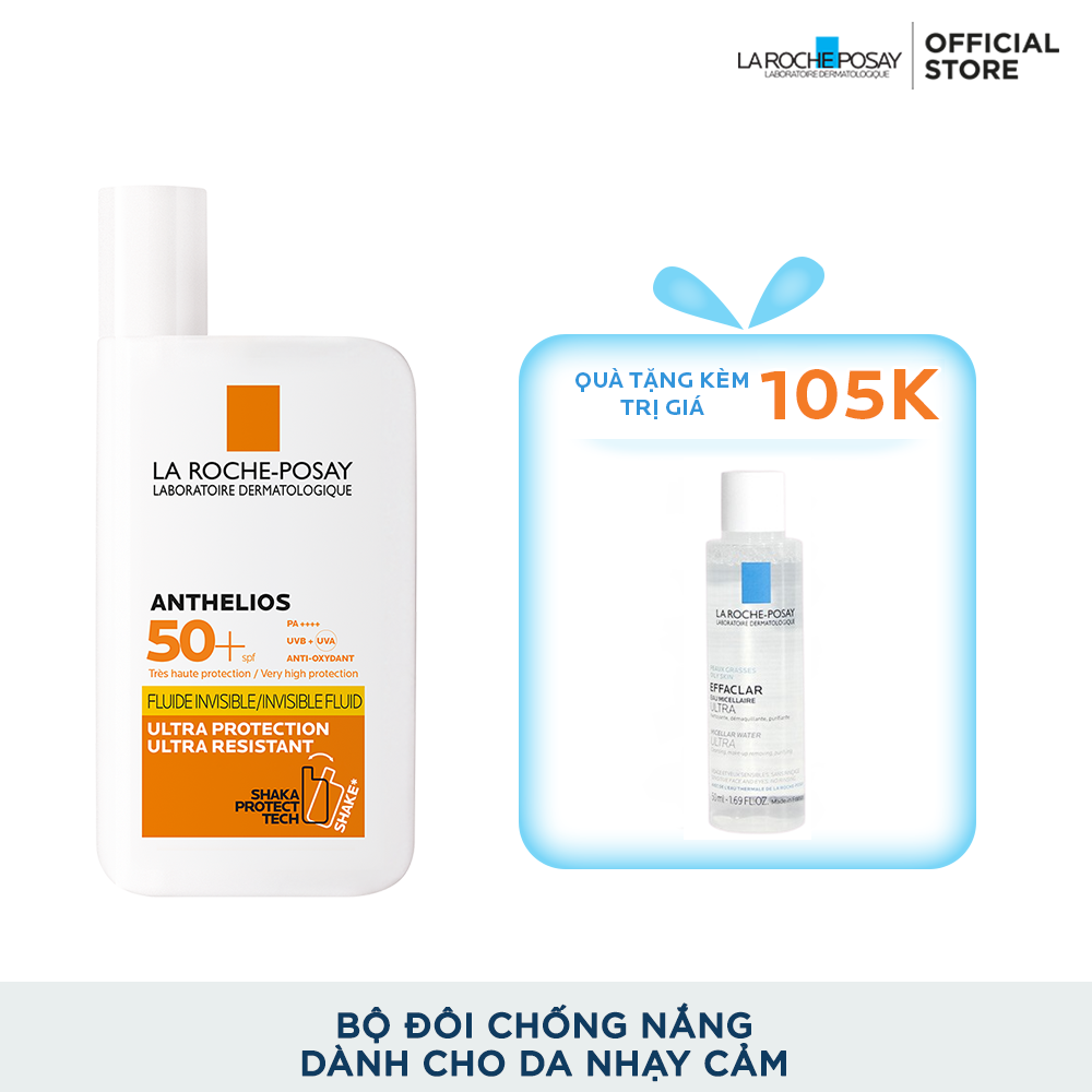 BỘ ĐÔI SỮA CHỐNG NẮNG & LÀM SẠCH CHO DA NHẠY CẢM