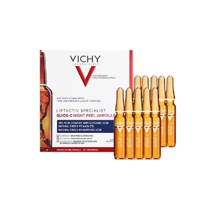 Tinh chất cô đặc Liftactiv Specialist Ampoule Glyco c giúp dưỡng sáng da, mờ thâm nám ban đêm