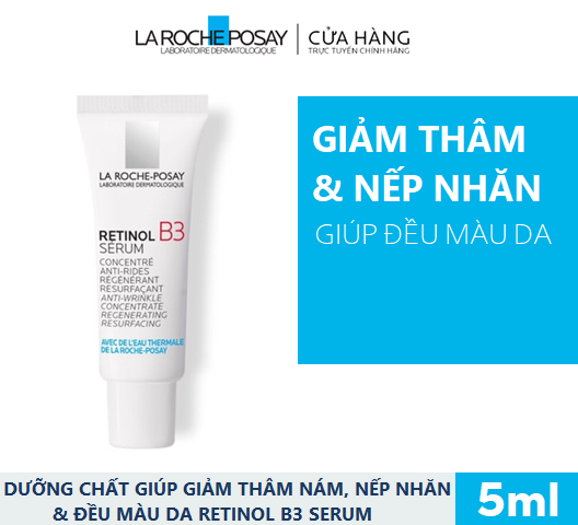 Dưỡng chất ngừa lão hóa & giảm thâm nám Retinol B3 Serum 5ml