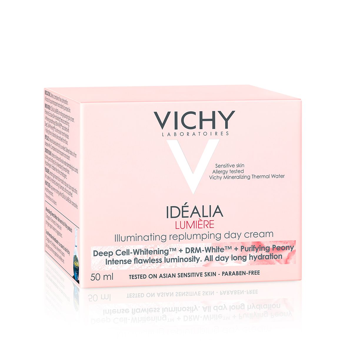 Kem Dưỡng Da Trắng Hồng Căng Mọng Dùng Cho Ban Ngày Vichy Idealia Lumiere Cream 50ml