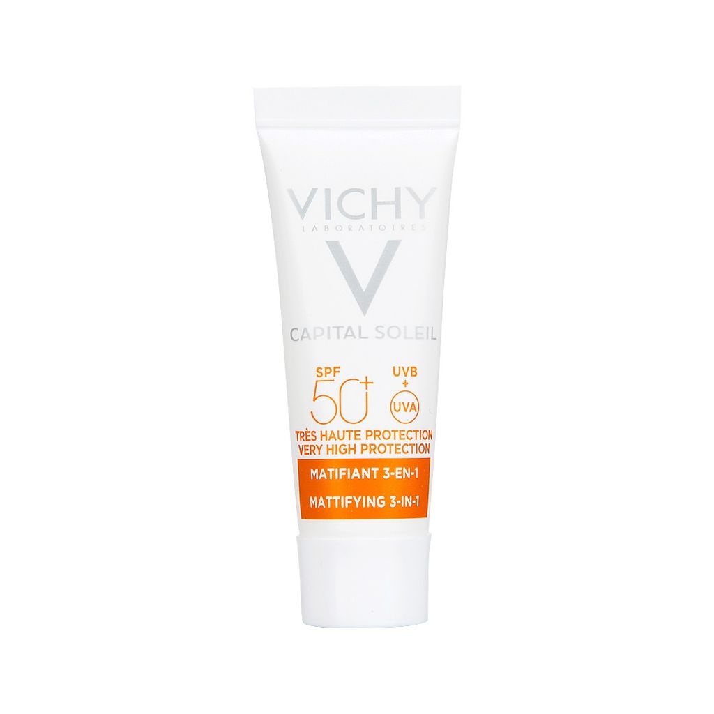 Kem chống nắng chống ô nhiễm và bụi mịn hằng ngày Capital Soleil Mattifying 3 in 1 3ml