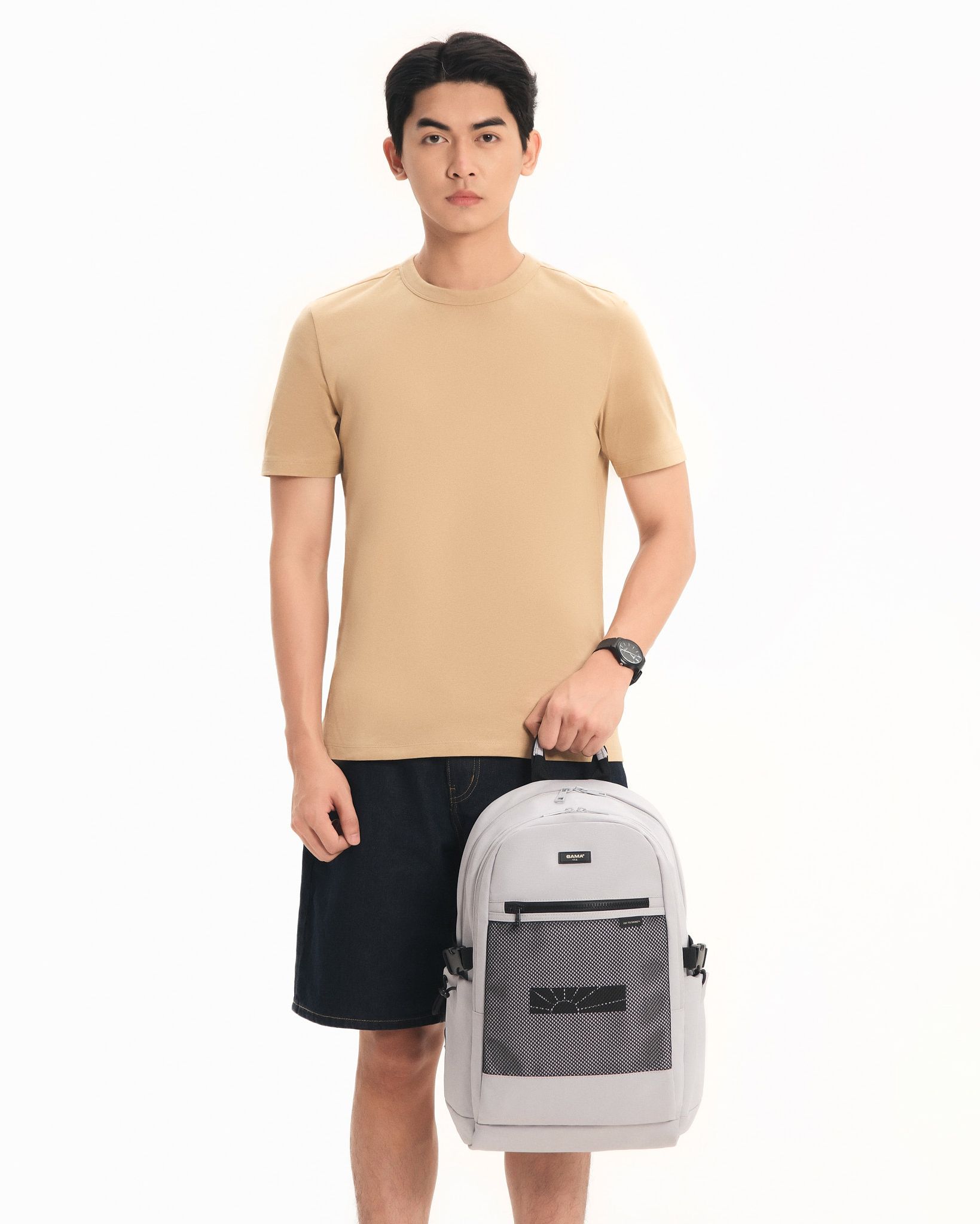 Balo BAMA Mesh Fabric Backpack MF104