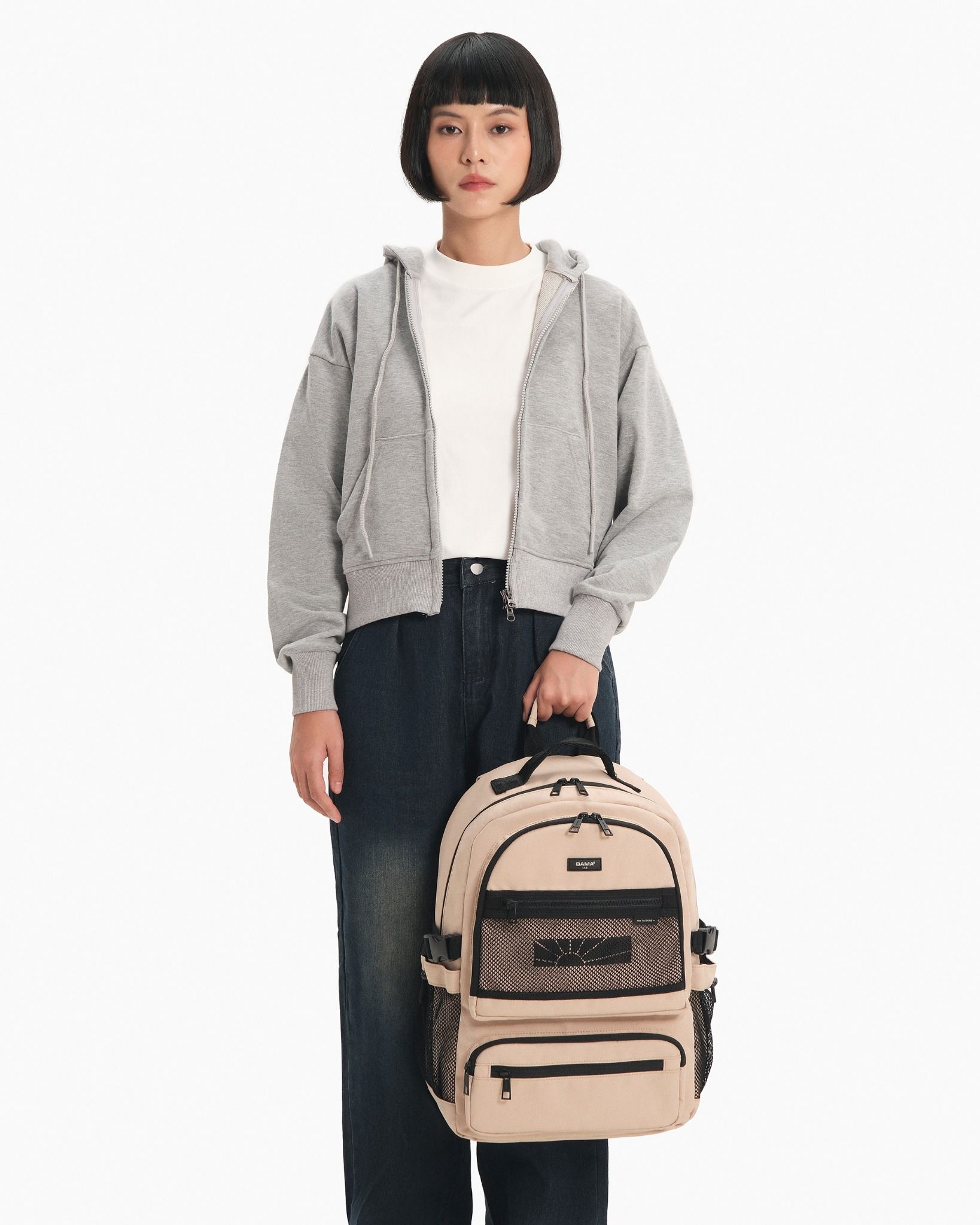 Balo BAMA Mesh Fabric Backpack MF102