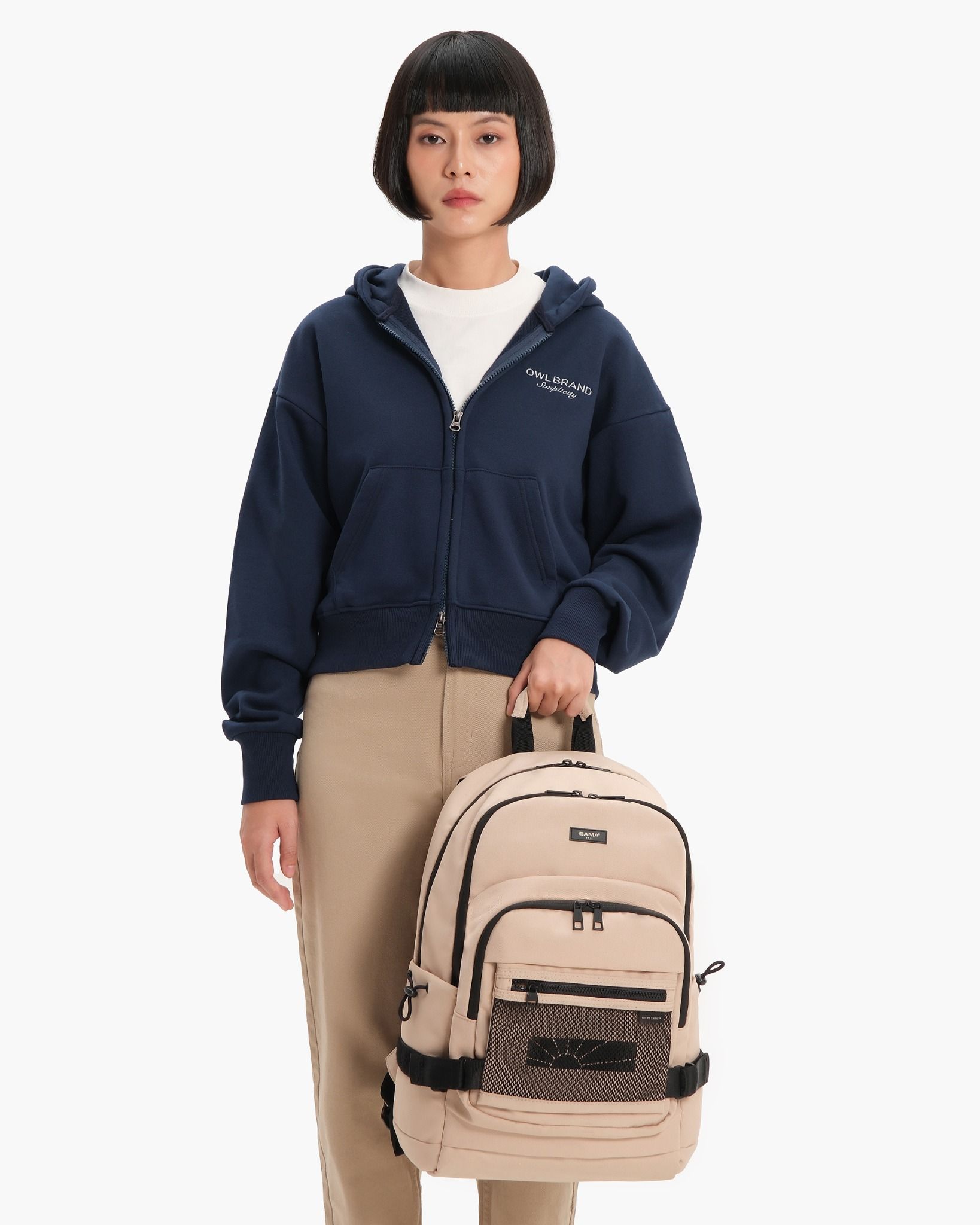 Balo BAMA Mesh Fabric Backpack MF101