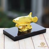 Tượng Cá Rồng phong thủy mạ vàng