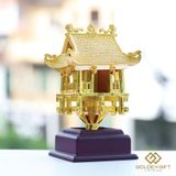 Mô hình Chùa Một Cột mạ vàng 24K