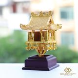 Mô hình Chùa Một Cột mạ vàng 24K