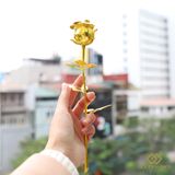 Hoa Hồng mạ vàng 24K - Bông hồng Dát vàng Cao Cấp