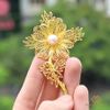 Hoa cài áo mạ vàng - HCA01