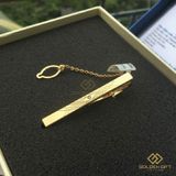 Kẹp cà vạt mạ vàng đính Kim cương - CRV0101
