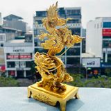 Tượng Rồng vàng Kim Long Đại cát