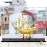 Mô hình Thuyền Buồm phong thuỷ mạ vàng 24K