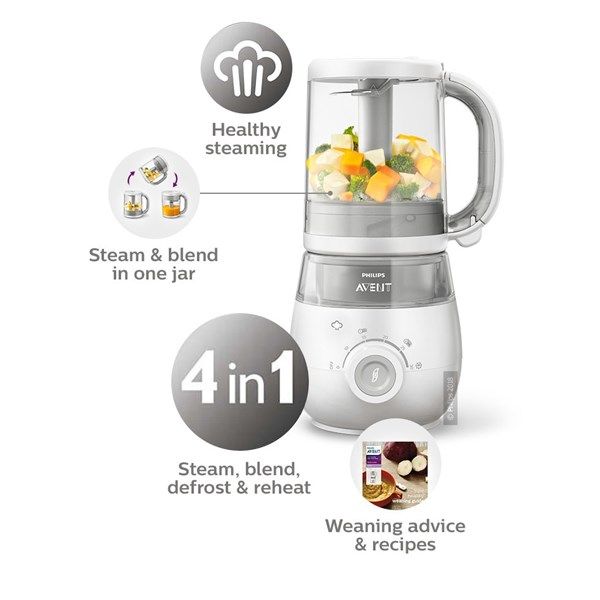 Máy xay nấu đa năng cho trẻ sơ sinh 4 in 1 Philips Avent SCF883/01 – Mua  hàng trực tuyến giá tốt nhất