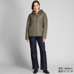 Áo khoác nữ, trần trám, lót lông cừu Uniqlo - 420213