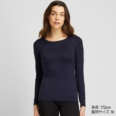 Áo giữ nhiệt nữ cổ tròn thường Heattech Uniqlo