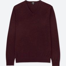 Áo len nam Merino Uniqlo cổ tim - 409171