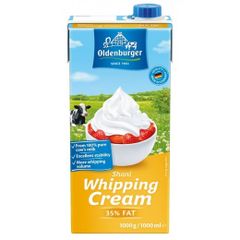 Kem sữa Whipping Oldenburger 35% béo hộp 1 lít