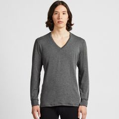 Áo giữ nhiệt Nam Extra warm Uniqlo cổ tim