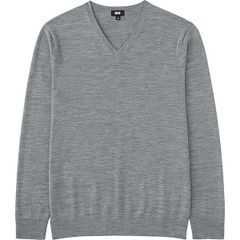 Áo len nam Merino Uniqlo cổ tim- 173211