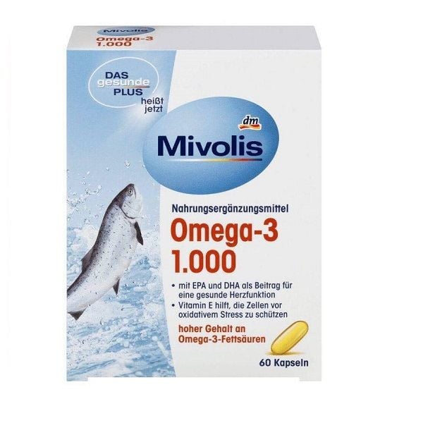 DẦU CÁ MIVOLIS OMEGA 3 1000 MG VITAMIN E CỦA ĐỨC CHÍNH HÃNG TẠI HÀ NỘI –  Mua hàng trực tuyến giá tốt nhất