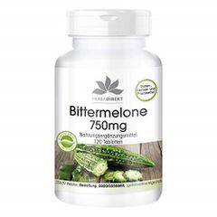 Viên uống giảm cân Warnke Bittermelone 750mg chiết xuất từ mướp đắng - 120 viên