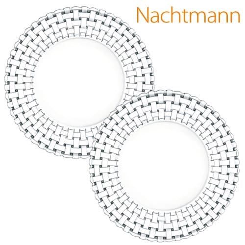 Nachtmann Teller Set Bossa Nova 27cm 2 Stück - Kristallglas Speiseteller Spülmaschinenfest