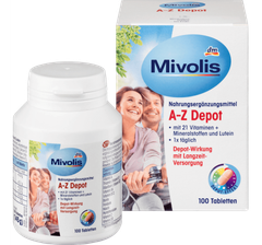 Vitamin tổng hợp cho người dưới 50 tuổi Mivolis A-Z Depot