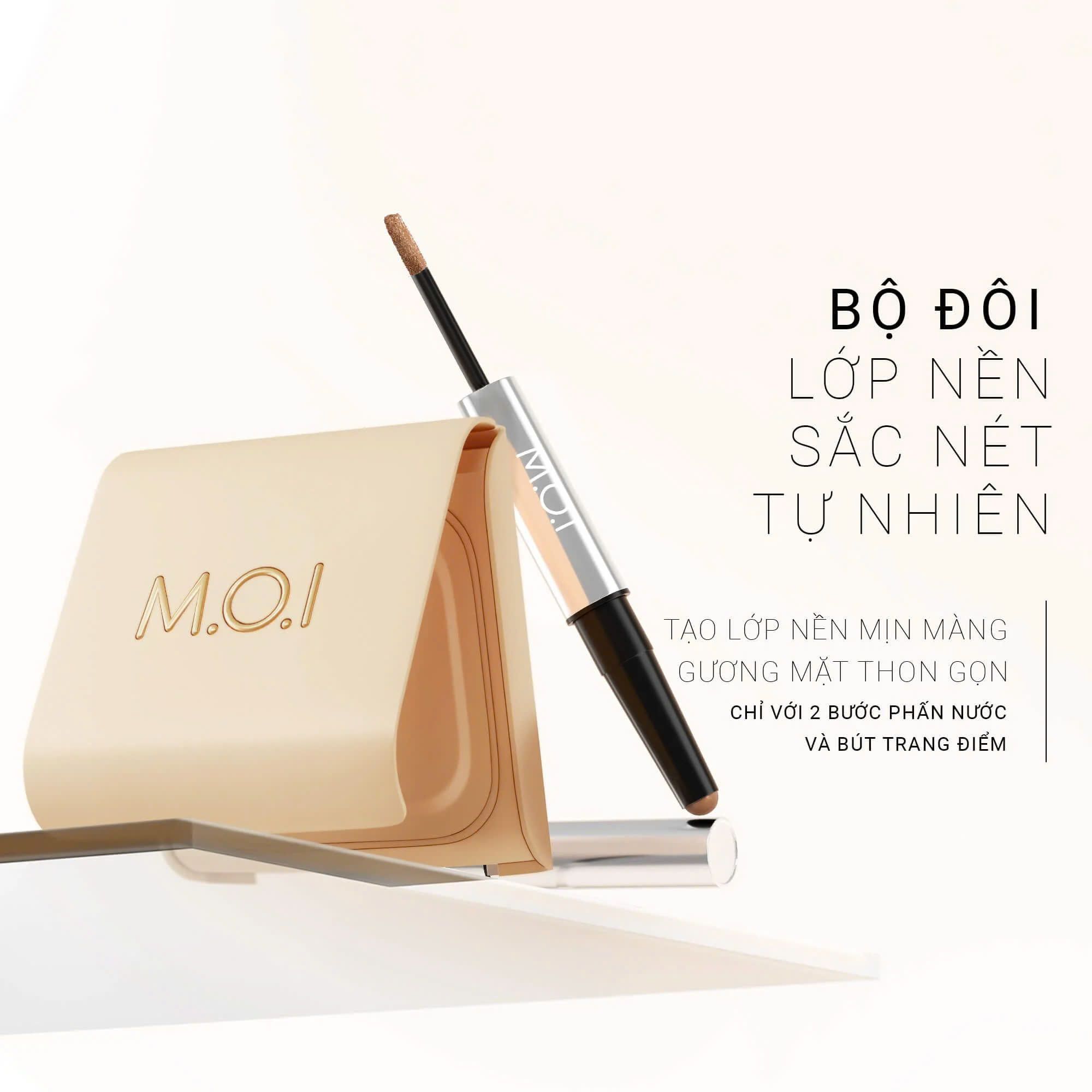 BÚT TRANG ĐIỂM HAI ĐẦU By M.O.I - M.O.I - PERFECT DUAL CONCEALER & CONTOUR