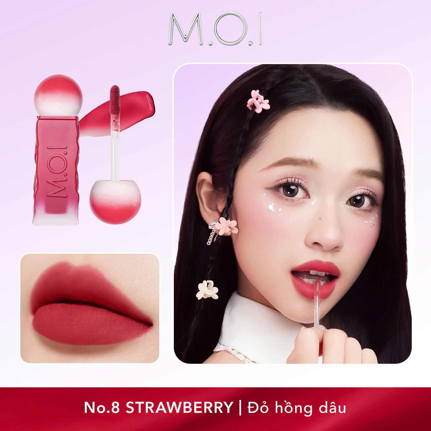 No.8 - Strawberry - Đỏ Hồng Dâu