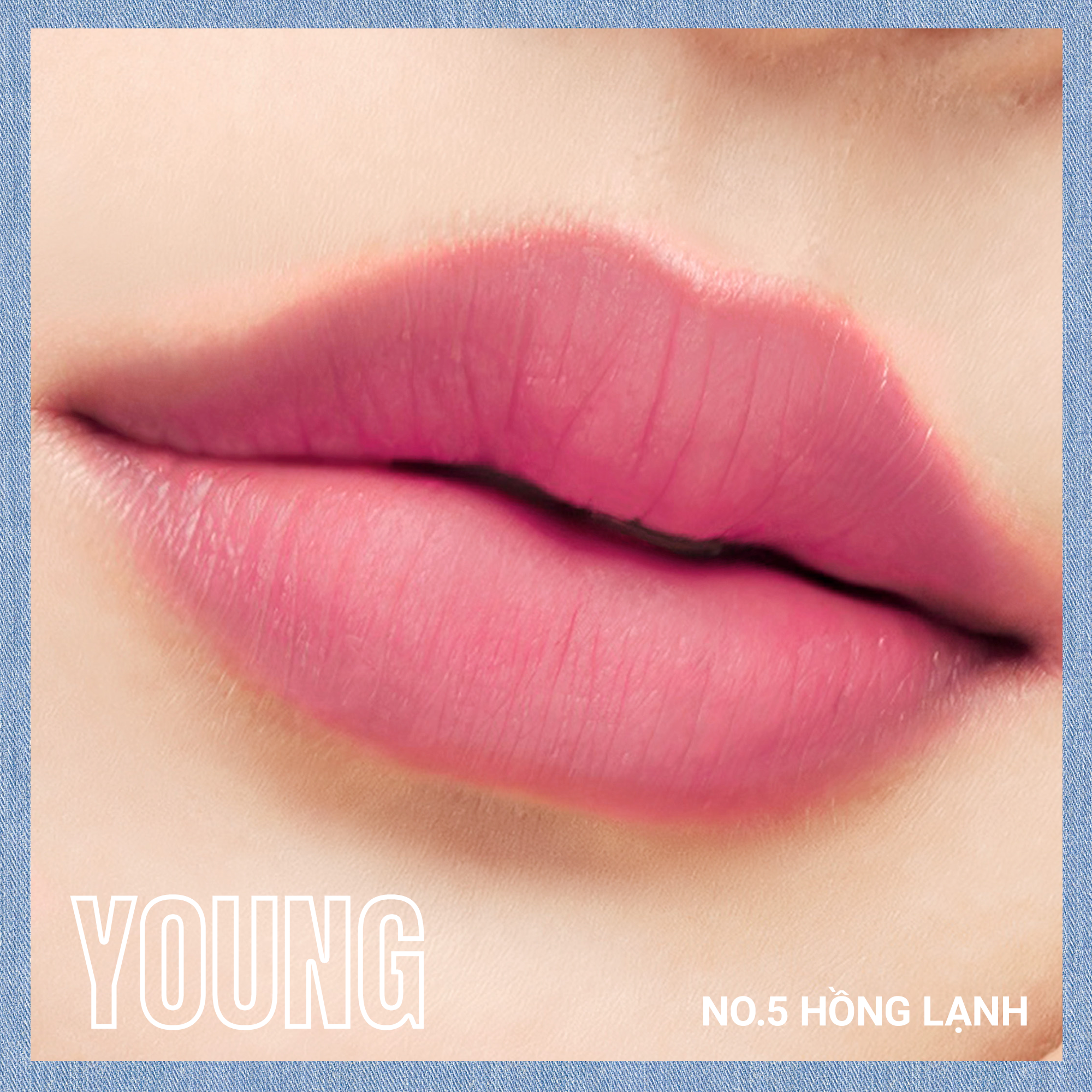 NO.5 - YOUNG - HỒNG LẠNH - SON THỎI CAO CẤP THE NEW ICONIC PHIÊN BẢN GIỚI HẠN