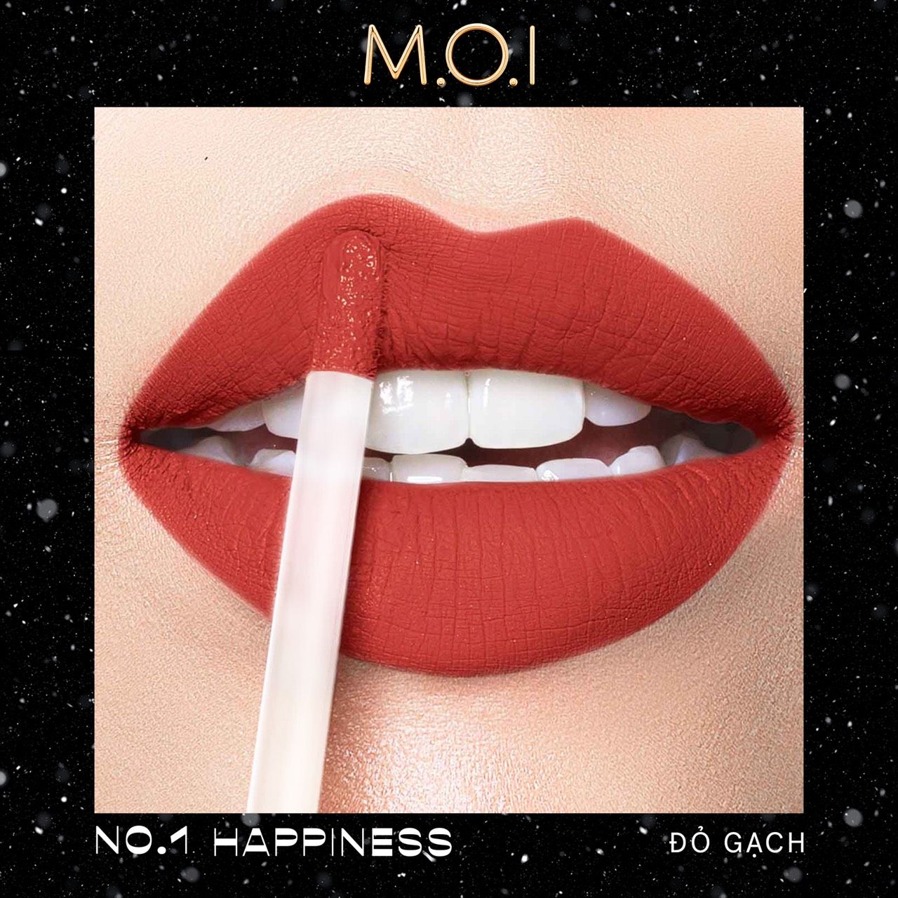 No.1 - Happiness - Đỏ Gạch - SON KEM MOI PHIÊN BẢN MÙA LỄ HỘI
